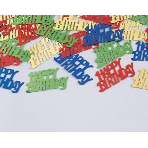 Club Pack of 12 Multi-Colored Happy Birthday Celebration Confetti Bags 0.6 oz. - All