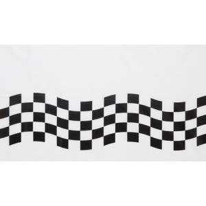 Club Pack of 12 Black and White Checkered Disposable Banquet Party Table Cloth Covers 102 - All
