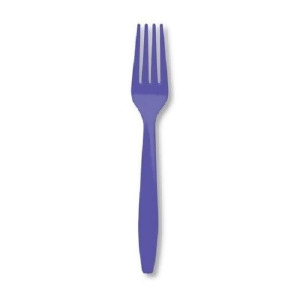 Club Pack of 600 Grape Purple Premium Heavy-Duty Plastic Party Forks - All