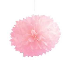 Club Pack of 36 Classic Baby Pink Fluffy Hanging Tissue Ball Party Decorations 16 - All