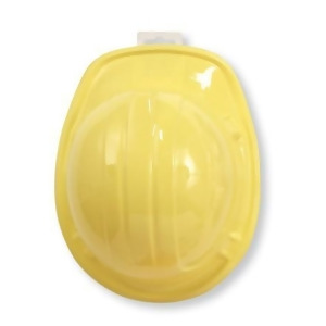 Club Pack of 12 Yellow Child Size Under Construction Plastic Hard Hats - All