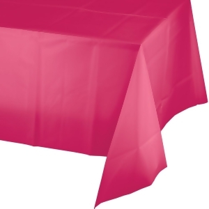 Club Pack of 24 Hot Magenta Pink Disposable Plastic Banquet Party Table Cloth Covers 108 - All