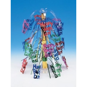 Pack of 6 Multi-Colored Happy Birthday Mobile Cascade Centerpiece Party Decorations 18 - All