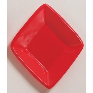 Club Pack of 24 Red Diamond Disposable Plastic Card Night Party Mini Snack Trays 7.25 - All