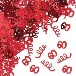 Club Pack of 12 Metallic Red Curly-Q and Birthday Celebration Confetti Bags 0.5 oz. - All