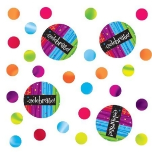 Club Pack of 12 Multi-Colored Milestone Celebration Confetti Bags 0.5 oz. - All