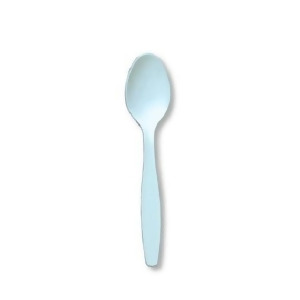 Club Pack of 288 Pastel Blue Premium Heavy-Duty Plastic Party Spoons - All