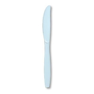 Club Pack of 288 Pastel Blue Premium Heavy-Duty Plastic Party Knives - All