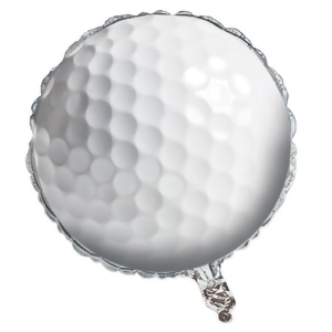 Pack of 10 Sports Fanatic Golf Ball Shaped Metallic Foil Party Balloons 18 - All
