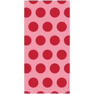 Club Pack of 240 Classic Red Two-Tone Polka Dot Cello Bags 11.25 - All