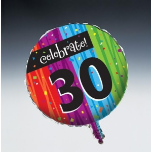 Club Pack of 12 Milestone Celebrations Metallic Happy Birthday Foil Party Balloons - All