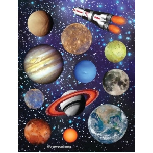 Club Pack of 12 Outer Space Blast Value Stickers - All