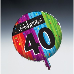 Club Pack of 12 Milestone Celebrations Metallic Happy Birthday Foil Party Balloons - All