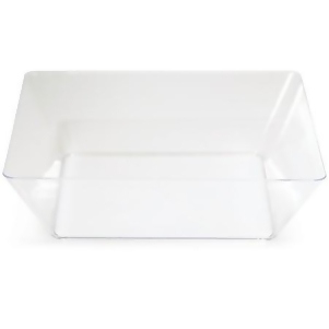 Pack of 6 Clear Plastic 11 Square TrendWare Large Bowls - All