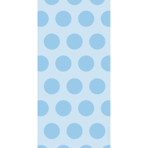 Club Pack of 240 Pastel Blue Two-Tone Polka Dot Cello Bags 11.25 - All