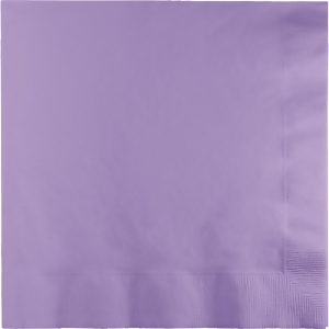 Club Pack of 600 Premium 2-Ply Luscious Lavender Disposable Luncheon Napkins 6.25 - All
