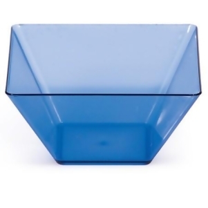 Club Pack of 96 Translucent Blue Plastic Square TrendWare Small Bowls 3.5 - All