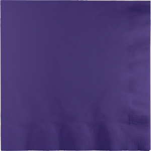 Club Pack of 600 Premium 2 Ply Purple Disposable Beverage Napkins 4.5 - All