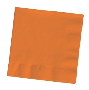 Club Pack of 600 Premium 2 Ply Sunkissed Orange Disposable Beverage Napkins 4.5 - All