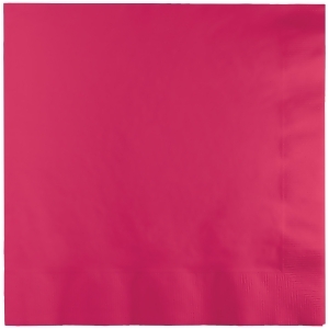 Club Pack of 600 Premium 2 Ply Hot Magenta Disposable Luncheon Napkins 6.25 - All