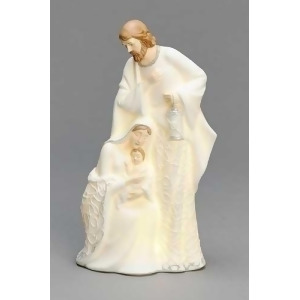 8.75 Inspirational Gifts Led Lighted Religious Holy Family Porcelain Christmas Nativity Figure - All