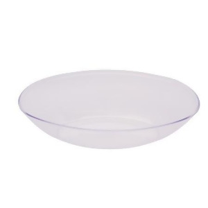Club Pack of 12 Form Function Clear Large Plastic Oval Bowls 64 oz. - All