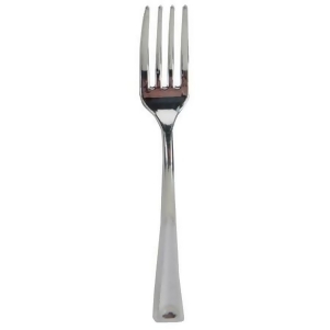 Club Pack of 288 Classic Metallic Silver Mini Plastic Party Forks - All