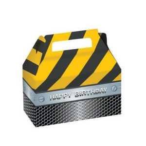 Club Pack of 24 Construction Birthday Zone Foil Treat Boxes - All