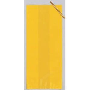 Club Pack of 12 Large Yellow Cello Bags - All