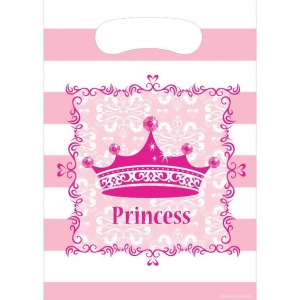 Club Pack of 192 Pink Princess Royalty Loot Bags 9 - All