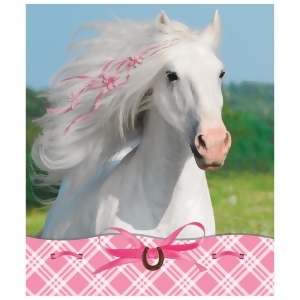 Club Pack of 24 Pretty Pink Heart My Horse Notepad and Stickers Party Favors - All