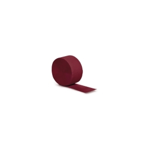 Club Pack of 24 Burgundy Crepe Paper Party Streamers 81' - All