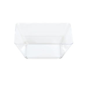 Club Pack of 48 TrendWare Clear Plastic Square Bowl 5 - All