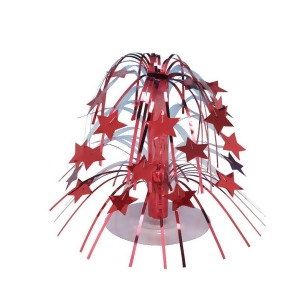 Club Pack of 12 Mini Red Stars Cascading Centerpiece Party Decorations 8.5 - All