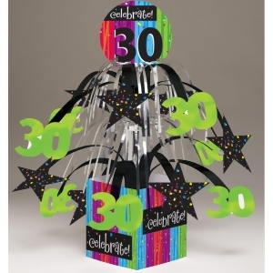 Pack of 6 Multi-Colored Milestone Celebrations Mini Cascade Centerpieces 8.5 - All