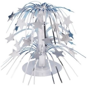 Club Pack of 12 Mini Silver Stars Cascading Centerpiece Party Decorations 8.5 - All