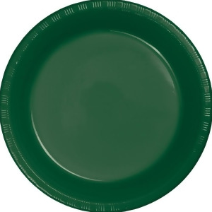 Club Pack of 240 Hunter Green Disposable Plastic Party Lunch Plates 6.75 - All