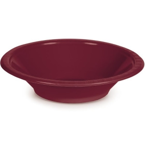 Club Pack of 240 Burgundy Disposable Plastic Party Bowls12oz - All