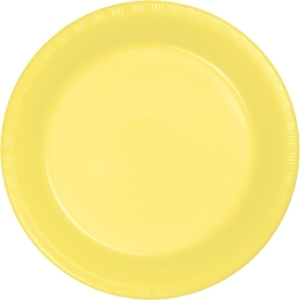 Club Pack of 240 Mimosa Yellow Disposable Plastic Party Dinner Plates 8.75 - All