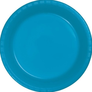 Club Pack of 240 Turquoise Blue Disposable Plastic Party Lunch Plates 6.75 - All
