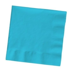 Club Pack of 500 Tropical Bermuda Blue Premium 3-Ply Disposable Beverage Napkins 5 - All