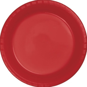 Club Pack of 600 Classic Red Disposable Plastic Party Lunch Plates 6.75 - All