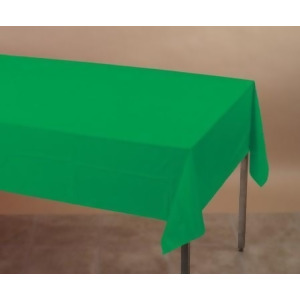 Club Pack of 24 Emerald Green Disposable Tissue/Poly Banquet Party Tablecovers 9' - All