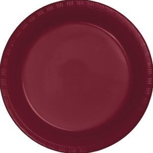 Club Pack of 240 Burgundy Disposable Plastic Party Lunch Plates 6.75 - All