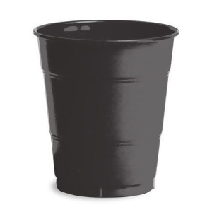 Club Pack of 240 Jet Black Premium Disposable Plastic Drinking Party Tumbler Cups 12 oz. - All