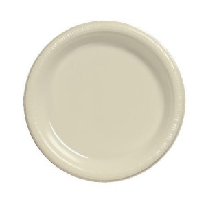 Club Pack of 240 Traditional Ivory White Disposable Plastic Party Lunch Plates 7 - All