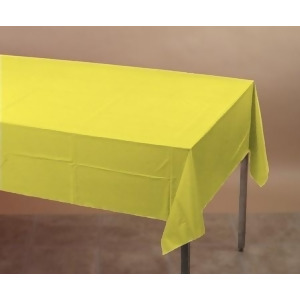 Pack of 6 Mimosa Yellow Disposable Tissue/Poly Banquet Party Tablecovers 9' - All
