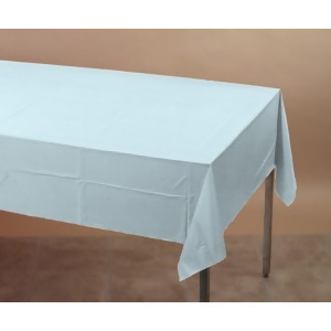 Pack of 6 Pastel Baby Blue Disposable Tissue/Poly Banquet Party Tablecovers 9' - All