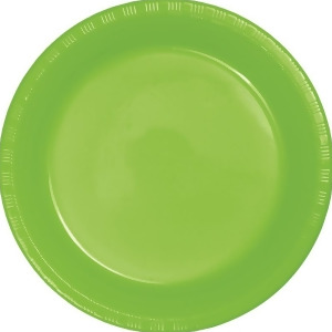 Club Pack of 240 Fresh Lime Green Disposable Plastic Party Banquet Plates 10.25 - All