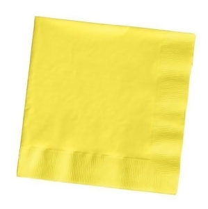 Club Pack of 500 Mimosa Yellow Premium 3-Ply Disposable Beverage Napkins 5 - All